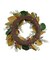 24" Un-Lit Mixed Leaves & Berries Green Wreath – Classic Christmas Decoration